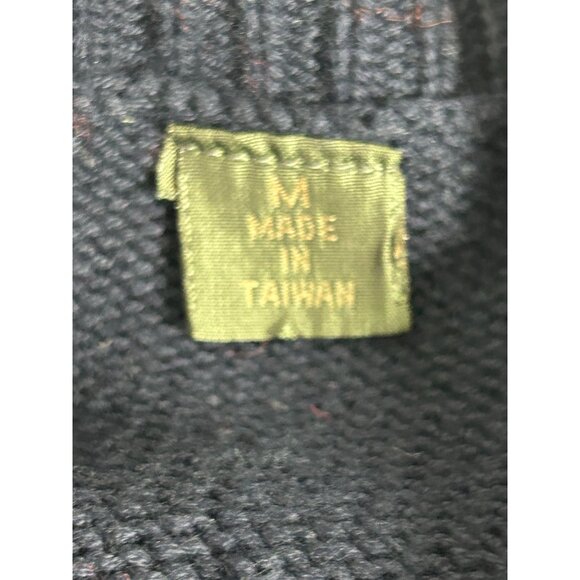 Esprit Sport Women's Vintage Knit Long Sleeve Sweater in Blue / Green - Sz M - Picture 6 of 6